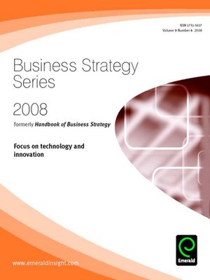 cover image of Business Strategy Series, Volume 9, Issue 4